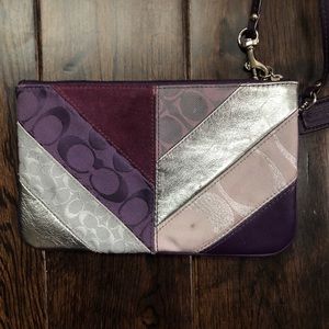 Coach Bags - Coach wristlet patchwork purple Coach Bags - Coach wristlet patchwork purple